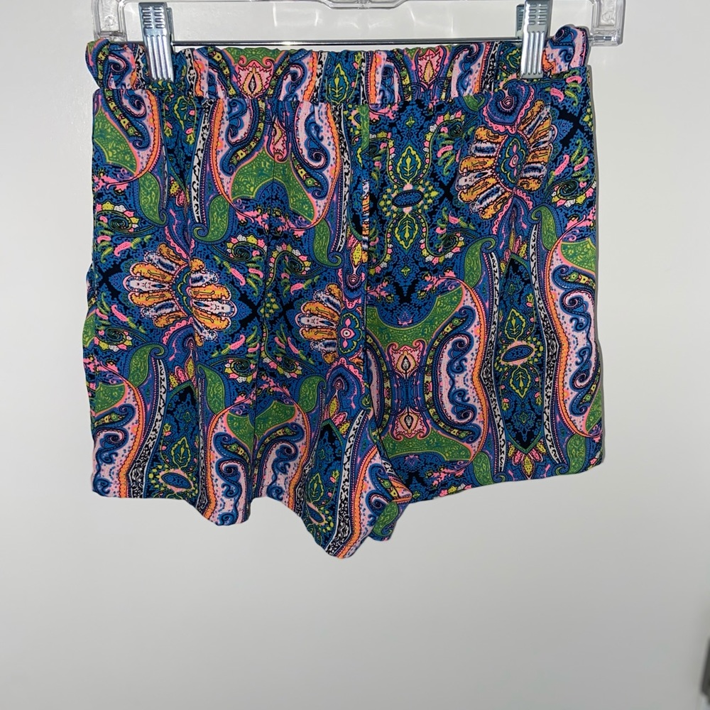 Charlie & Adele Patterned Polyester Shorts
